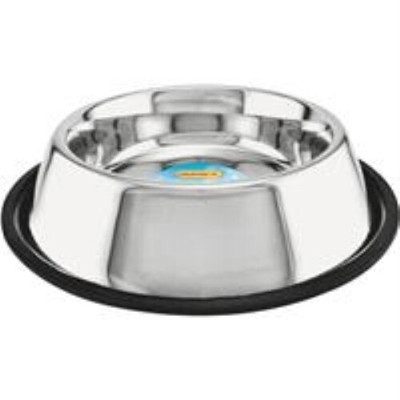 Pro Select Stainless Steel X-Super Heavyweight Non-Tip Pet Bowl, 6-1/2-Inch