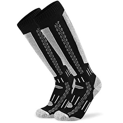 Merino Wool Sport Skiing Socks For Men Knee High Real Wool Softnes...