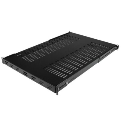 StarTech.com 1U Adjustable Mounting Depth Vented Rack Mount Shelf - Heavy Duty