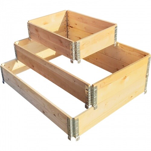 Palettenrahmen Aufsatzrahmen Hochbeet Gartenbeet Europalette Holz Klapprahmen