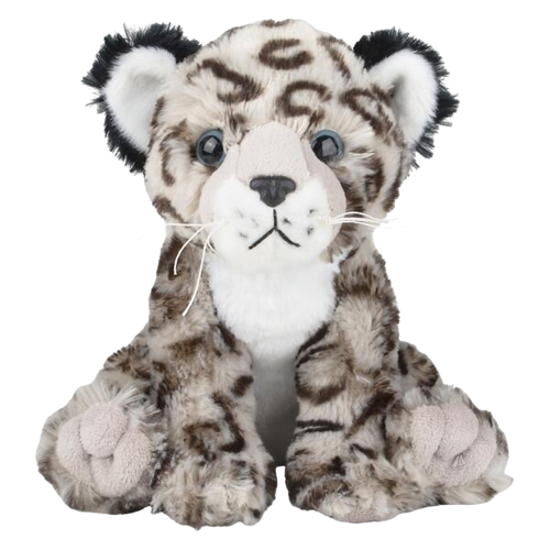 New SNOW LEOPARD 10 inch Stuffed Animal Plush Toy