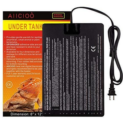 Aiicioo Reptile Heating Pad - Hermit Crab Heater Heat Mat for Reptiles Snake
