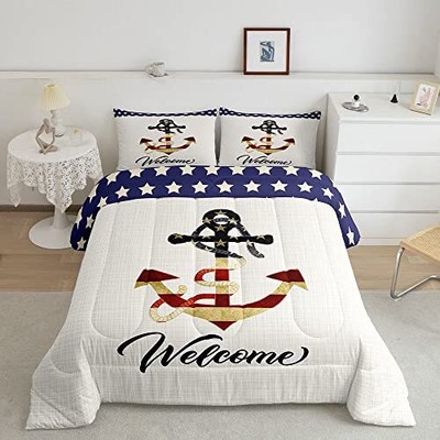 Queen Sizegeometric Star Stripe Bedding Set 3