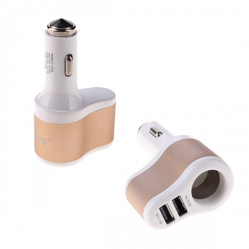 Alimentatore Caricatore Usb Da Auto 3.1A 2 Porte Rompi Vetro Emergen Linq C-12c8