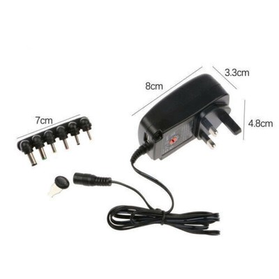 12W Universal Adjustable AC/DC Power Adapter 6V 9V 12V Power Supply Plug Charger