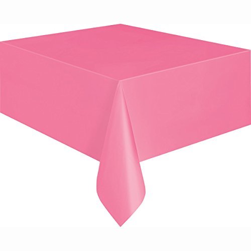 Tovaglia Plastificata Rettangolare Tavolo Tavola 137x183cm Rosa dfh