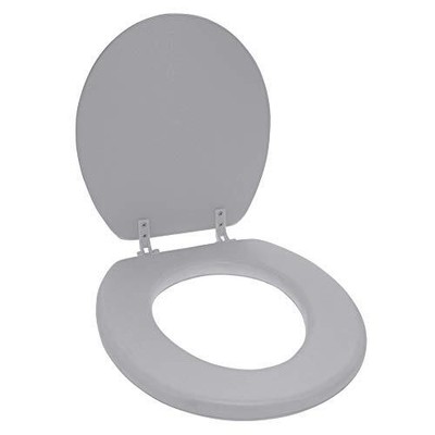 Home Solutions Grey Round Soft Cushioned Toilet Seat