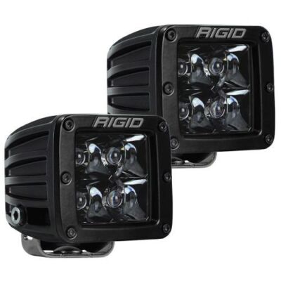 Rigid Industries 202213BLK D-Series Pro Midnight Edition Spot LED Lights (Pair)