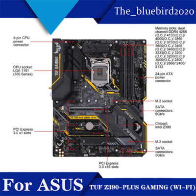For ASUS TUF Z390-PLUS GAMING (WI-FI) Motherboard Support
