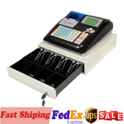 Square POS Terminal Cash Register Complete W/ Printer, And Cash Drawer, 48 Keys