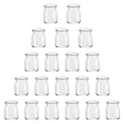 Glass Yogurt Container With LidsEncheng 7 oz Clear Glass Jars With Glass Jars n