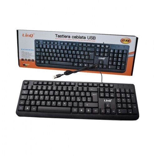 Tastiera Keyboad Usb Cablata Per Pc Desktop Linq It-k6