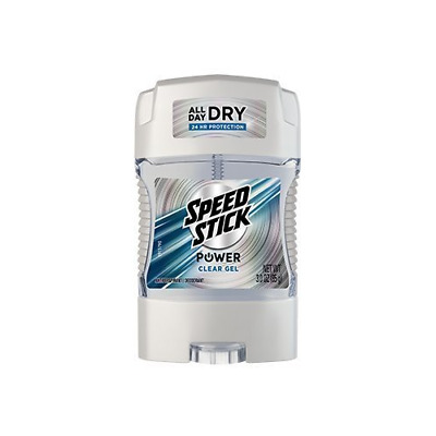Speed Stick Power Clear Gel Antiperspirant 24 Hour Protection 3 Ounce Pack of 3