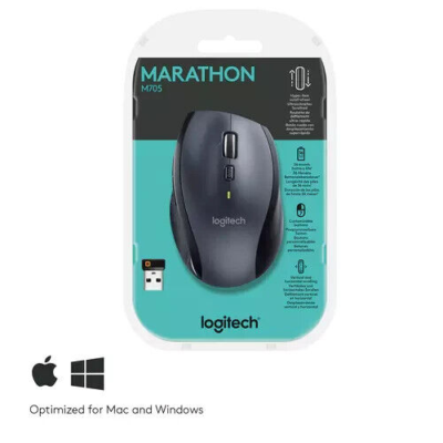 Logitech M705 Marathon Wireless Laser Mouse & USB Unifying 