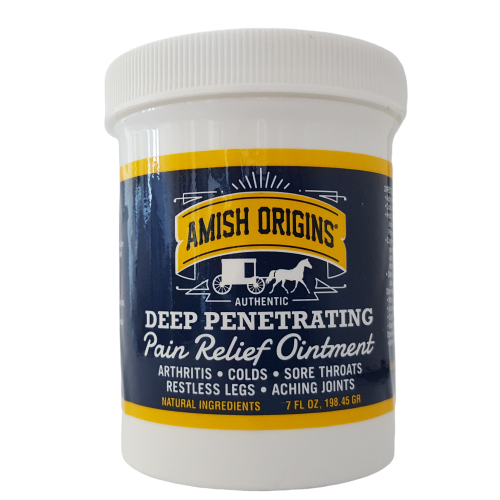 Amish Origins Deep Penetrating Pain Relief Ointment Restless Legs Arthritis 7 oz