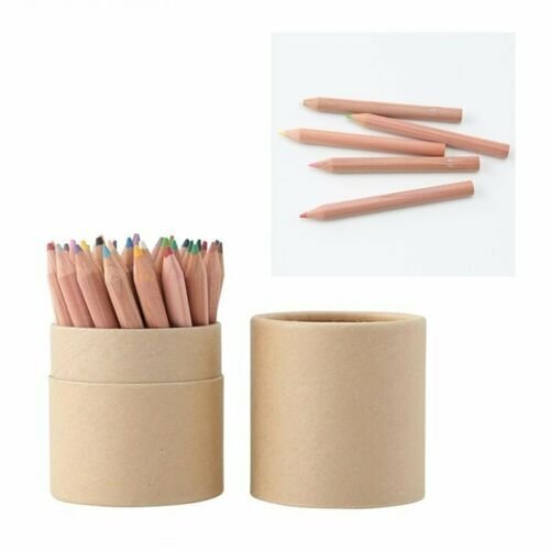 MUJI NATURAL WOOD 36 HALF COLORED PENCIL / ART PAINTING/ DRAW - HALF TYPE