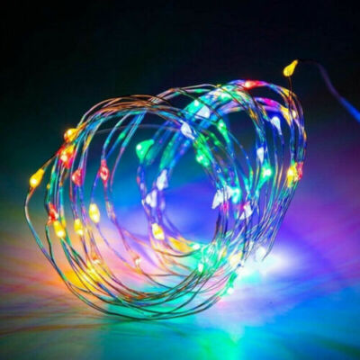 LED String Lights Plug in Fairy Lights Waterproof Copper String Lights Switch