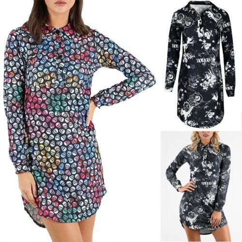 Long Sleeve Shirt Dresses for Women