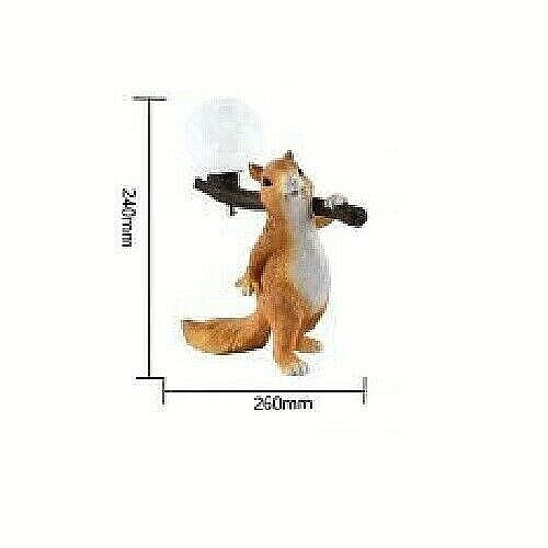 Lampada Lume Luce da Tavolo Scrivania per Cameretta Bambini Scoiattolo D06-C uni 1