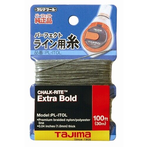 Tajima PL-ITOL CHALK-RITE premium-grade braided line, Extra Bold 1mm x 100