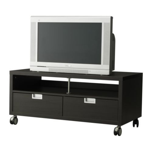 Ikea Besta Jagra Tv Cabinet Stand Unit With 2 Drawers Dark Brown