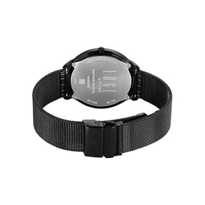Pre-owned Titan Analog Black Dial Men's Watch-1843nm02