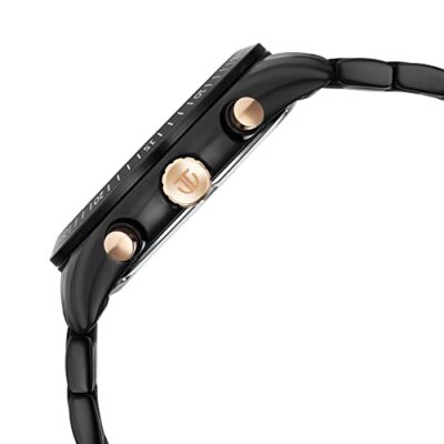 Pre-owned Titan Analog Black Dial Men's Watch-90077km04