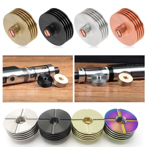 Details About Rainbow Stainless Steel 22mm Finned Heat Sink Adapter 510 Thread Rda Rba Tank