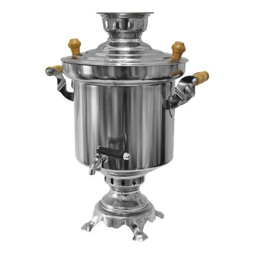Gebraucht Russischer Holzkohle Samowar Samovar 5 L Edelstahl 1,2mm TÃ¼Rkischer