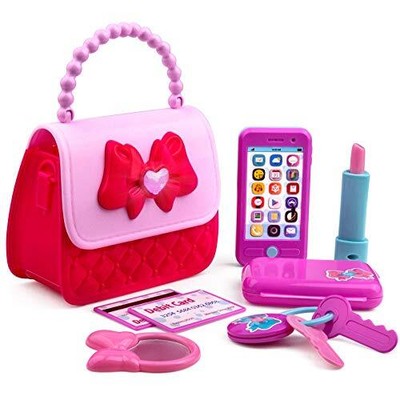 MY FIRST PURSE SET Princess for Kids Pretend Play Toy Phone 