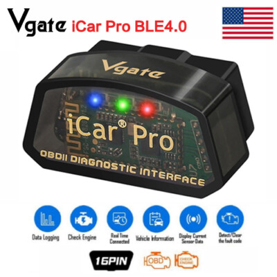Vgate iCar Pro Bluetooth BLE 4.0 OBD2 Fault Code Reader Diagnostic Scanner Tool 
