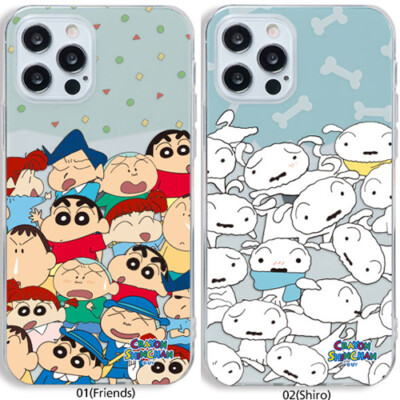 Crayon Shin-Chan Crowd Clear Jelly Case for iPhone 7/8/SE2/SE3 7/8 Plus