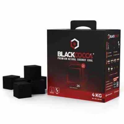 BLACKCOCO’s Shisha Kohle 26er - Naturkohle Wasserpfeife - 1, 2, 4, 5, 10, 20Kg