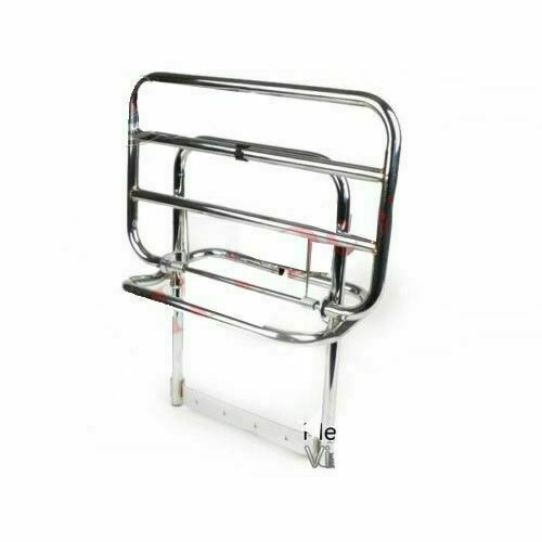 Vespa Carrier Rear Folding Rack Chrome Plated PX PE T5 Stella Models 