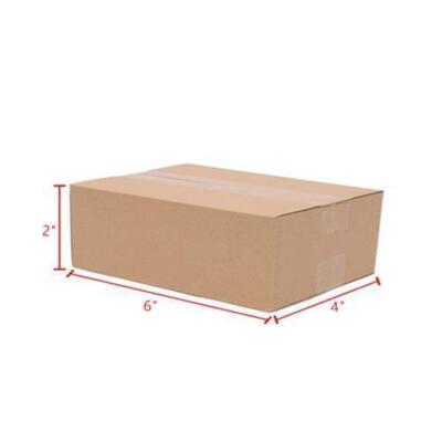 100 Pcs Box 6"x4"x2" Cardboard Packing Mailer Shipping Boxes Corrugated Carton