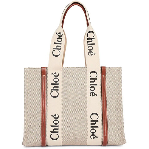 Chloé Vick CHC19SS130A9423W Tote Leather BEG Unisex Bag #SSB10521