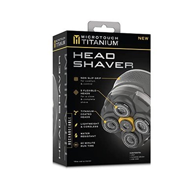 Titanium Head Shaver Rechargeable Head Shaver with 5 times Water resistant