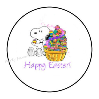 30 HAPPY EASTER ENVELOPE SEALS LABELS STICKERS PARTY FAVORS 1.5'' ROUND