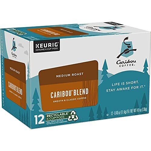 New Caribou Coffee Caribou Blend Keurig K-Cups Coffee, 12 Ct