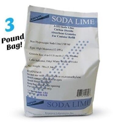 Soda Lime Granules, 3 lb. bag by Jorgensen, CO2 Absorber Sodasorb