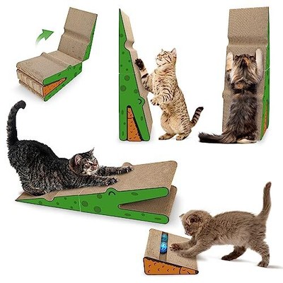 Lean It Anywhere Cat Scratching Posts Large Cardboard Scratchers Pet Scratch ...