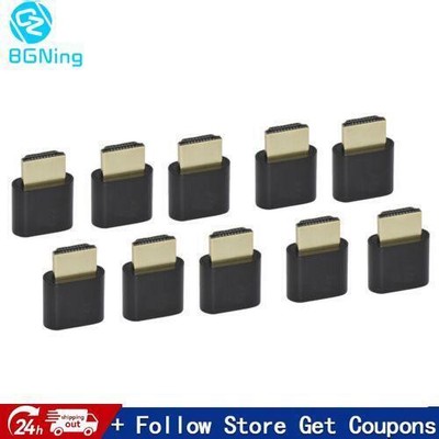 10Pcs Virtual Display Adapter HDMI 1.4 DDC EDID Dummy Plug Headles Ghost Display