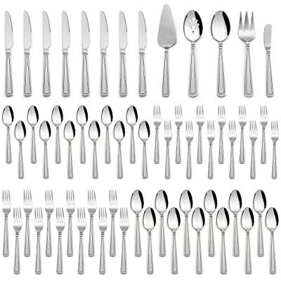 65piece Heavy Duty Silverware Set With Serving Utensils Stai
