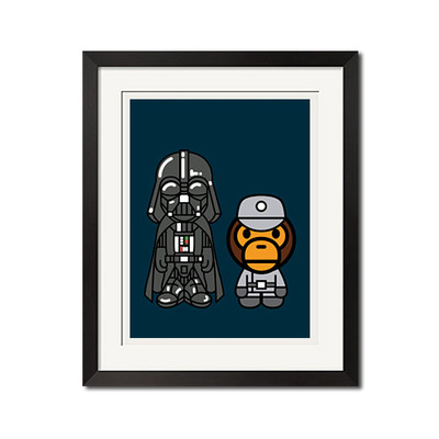 17x22 Print - Bape x Star Wars x Darth Vader x Baby Milo