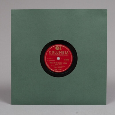 200 - 78 RPM 10'' Antique Green Paper Record Sleeves Acid Free 32#