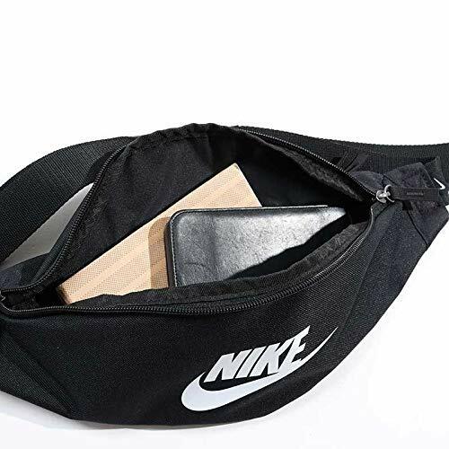 New  NIKE unisex-adult Heritage Hip Pack Bag Black/Black/White NWT