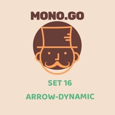   MONO GO 5 Star   STICKERS ARROW-DYNAMIC     (Pls Read Description) 