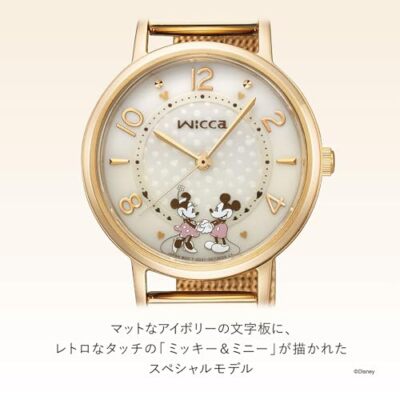 Pre-owned Citizen [] Watch Wiccan Disney "mickey & Minnie" Special Model Kp5-425-91 Gold