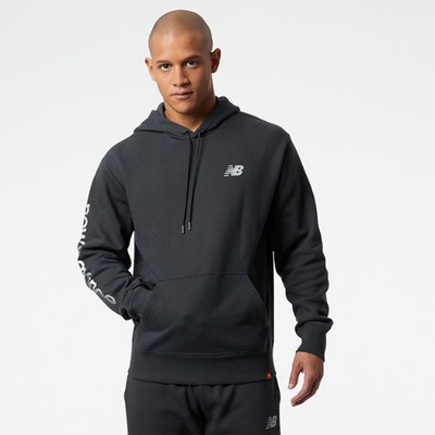 

Мужская толстовка с капюшоном New Balance NB Essentials металлик черного цвета, размер, Черный