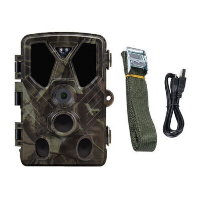 Trail Camera 24MP 2.7K, Game Camera with No Glow LED Infrared Night Vision 65Ft